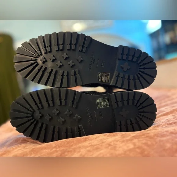 Jimmy Choo Glistening Tweed Embellished Flat Ankle Boots NWOT SZ36.5 US SZ 6.5 - Picture 10 of 12